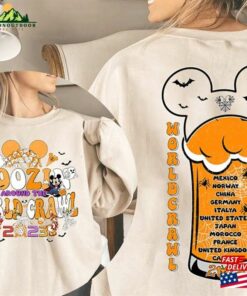 Epcot Drinking Around The World Halloween Shirt Boozin Crawl Mickey T-Shirt Hoodie