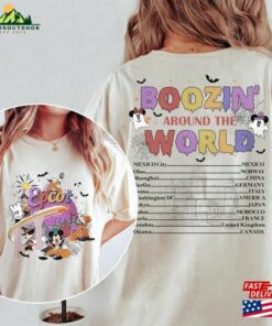 Epcot Halloween Comfort Colors Shirt Boozin Around The World 2023 Drinking Unisex Classic