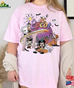 Epcot Halloween Comfort Colors Shirt Boozin Around The World 2023 Unisex Sweatshirt