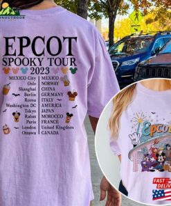 Epcot Halloween Spooky Tour 2023 Shirt Disney World Food And Wine Hoodie Unisex