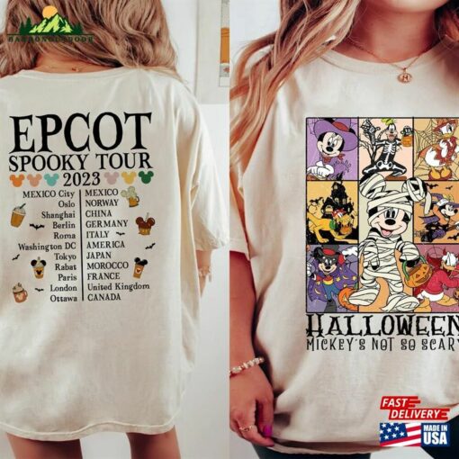 Epcot Halloween Spooky Tour 2023 Shirt Disney World Vintage Retro Classic T-Shirt