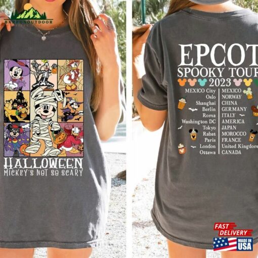Epcot Halloween Spooky Tour 2023 Shirt Disney World Vintage Retro Classic T-Shirt