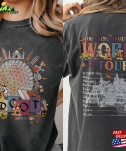 Epcot Halloween Tee World Tour Shirt Mickey And Friends Unisex Hoodie
