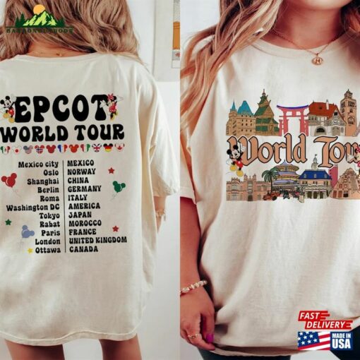 Epcot Halloween World Tour 2023 Shirt Disney Food And Wine Unisex Sweatshirt