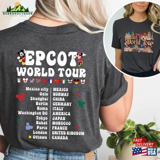 Epcot Halloween World Tour 2023 Shirt Disney Food And Wine Unisex Sweatshirt