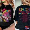 Epcot Spooky Tour Disney Halloween 2023 Shirt 2 Sided Sweatshirt Mickey And Friends Unisex