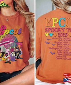 Epcot Spooky Tour Disney Halloween 2023 Shirt 2 Sided Sweatshirt Mickey And Friends Unisex 4