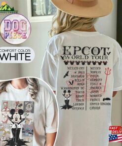 Epcot World Tour Halloween Comfort Color Shirt Mickey And Friends Disneyland Hoodie Sweatshirt 4