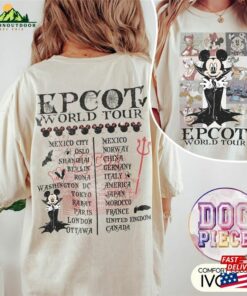 Epcot World Tour Halloween Comfort Color Shirt Mickey And Friends Disneyland Sweatshirt T-Shirt 2 Epcot World Tour Halloween Comfort Color Shirt Mickey And Friends Disneyland Sweatshirt T Shirt 3