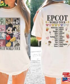 Epcot World Tour Mickey And Friends Eras Shirt Disneyland Family Trip Vintage Retro T Shirt Classic 3