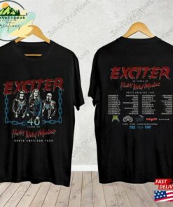 Exciter 40 Years Of Heavy Metal Maniac Tour Shirt Band Fan 2023 Concert Sweatshirt Classic