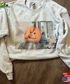 Fall 2023 Dwight Pumpkin Head Crew Neck Sweater Shopbop Office T-Shirt Unisex