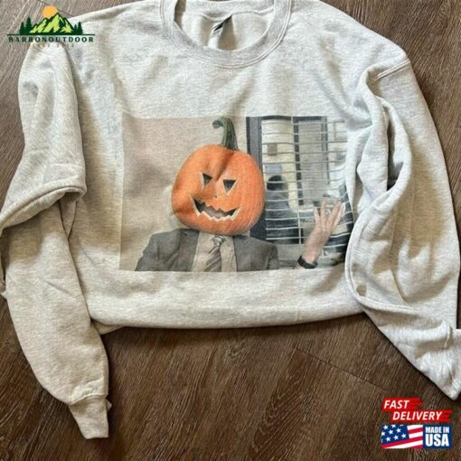 Fall 2023 Dwight Pumpkin Head Crew Neck Sweater Shopbop Office T-Shirt Unisex