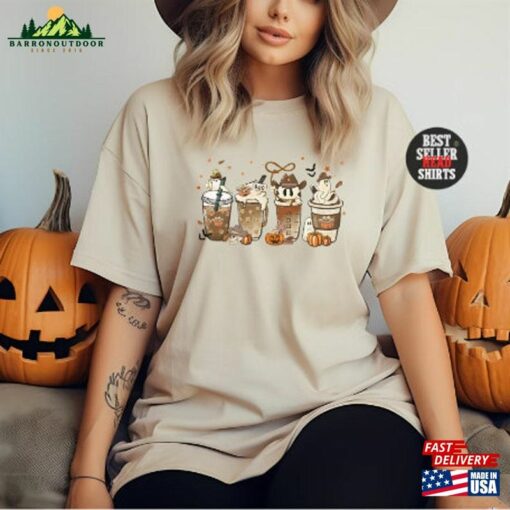 Fall Coffee Shirt Halloween 2023 Lovers T-Shirt Sweatshirt