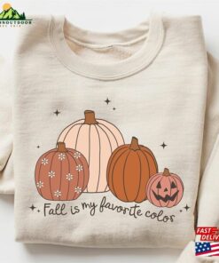 Fall Is My Favorite Color Shirt Pumpkin Patch Autumn Gifts Classic Sweatshirt