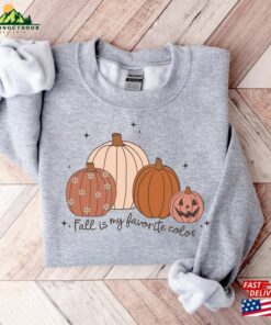 Fall Is My Favorite Color Shirt Pumpkin Patch Autumn Gifts Classic Sweatshirt