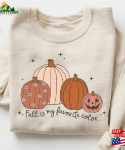 Fall Is My Favorite Color Shirt Pumpkin Patch Autumn Gifts Unisex T-Shirt