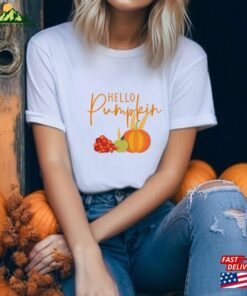 Fall Shirt For Women Thanksgiving Hey Pumpkin T-Shirt Sweatshirt