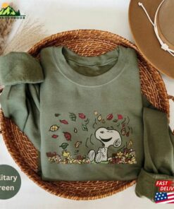 Fall Snoopy Sweatshirt Halloween Unisex Autumn Leaves Pumpkin T-Shirt Hoodie 2 Fall Snoopy Sweatshirt Halloween Unisex Autumn Leaves Pumpkin T Shirt Hoodie 3