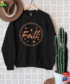Fall Women Sweatshirt Autumn Leaves Maple Leaf T Shirt Classic 4