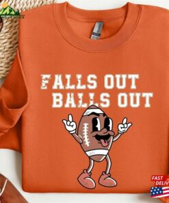 Falls Out Balls Football Shirt Game Day Retro Fall T-Shirt Sweatshirt