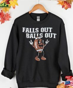 Falls Out Balls Football Shirt Game Day Retro Fall Unisex Classic 3
