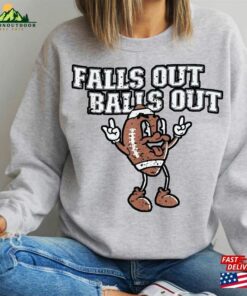Falls Out Balls Football Shirt Game Day Retro Fall Unisex Classic 4