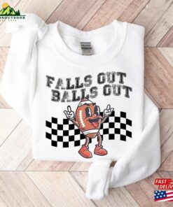 Falls Out Balls Football Shirt Game Day Vintage Thanksgiving Hoodie Unisex 4