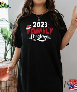 Family Christmas 2023 Sweatshirt Matching Shirt Funny Santa T-Shirt Hoodie