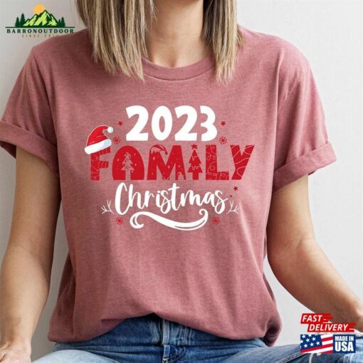 Family Christmas 2023 Sweatshirt Matching Shirt Funny Santa T-Shirt Hoodie