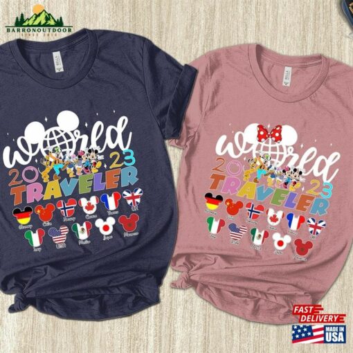 Family Epcot World Traveler Shirt 2023 Shirts Flags Countries Festival Sweatshirt Hoodie