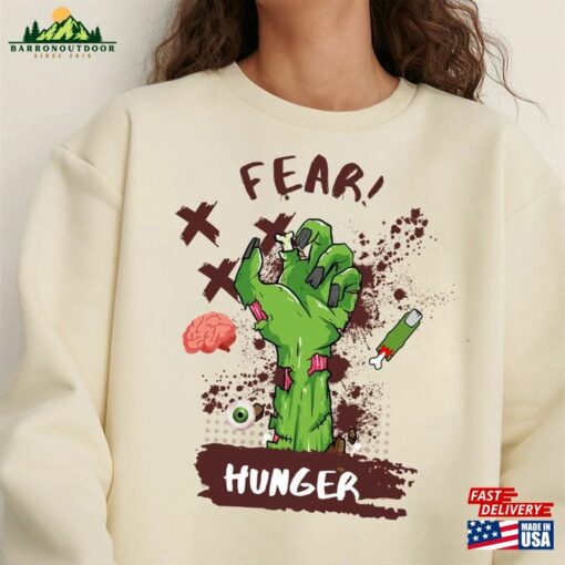 Fear And Hunger Zombie Shirt Survival Horror Game Halloween 2023 Creepy Video Tee Sweatshirt Unisex