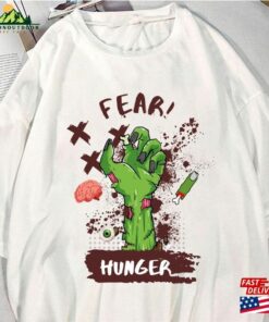 Fear And Hunger Zombie Shirt Survival Horror Game Halloween 2023 Creepy Video Tee Sweatshirt Unisex