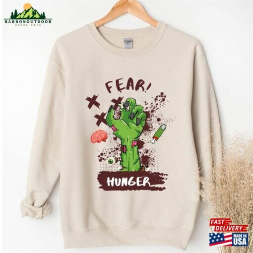 Fear And Hunger Zombie Shirt Survival Horror Game Halloween 2023 Creepy Video Tee Sweatshirt Unisex