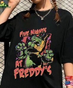 Five Nights At Freddy’s Vintage Retro Halloween Shirt Video Game Creepy Sweatshirt Classic