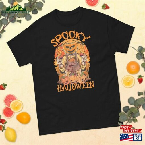 Flaming Pumpkin Men Halloween Shirt Classic T-Shirt