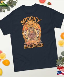 Flaming Pumpkin Men Halloween Shirt Classic T Shirt 4