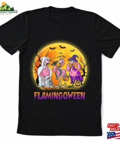 Flamingoween Shirt Funny Flamingo Halloween Hoodie Unisex