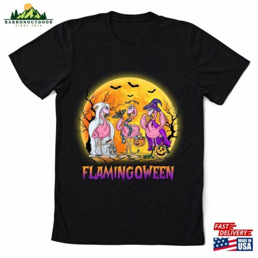 Flamingoween Shirt Funny Flamingo Halloween Hoodie Unisex