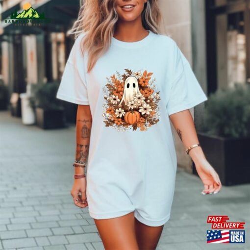 Floral Ghost Comfort Color Shirt Sweatshirt T-Shirt