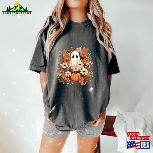 Floral Ghost Comfort Color Shirt Sweatshirt T-Shirt