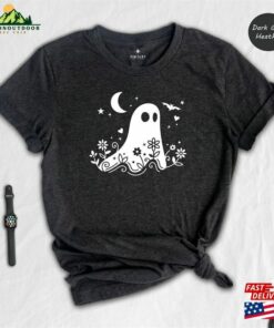 Floral Ghost Shirt Halloween Party T-Shirt Classic Unisex