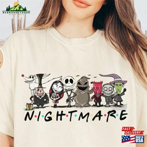 Friends Nightmare Before Christmas Jack Skellington And Sally Shirt Disney Halloween Hoodie Unisex