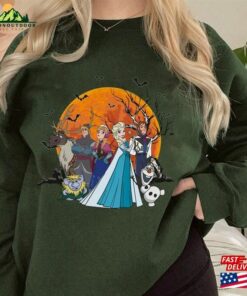 Frozen Elsa Anna Princess Team Trick Or Treat Pumpkin Comfort Colors T-Shirt Hoodie