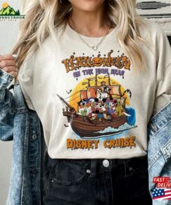 Funny Cruise Halloween Matching Shirt On The High Seas Mouse And Friend Pirate Party Sweatshirt Hoodie