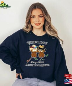 Funny Genealogy Shirt Giving A Hoot About The Roots Unisex Classic