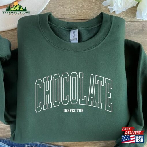 Funny Halloween Shirt Chocolate Inspector For Trick Or Treat Lovers Costume Sweater Sweatshirt Hoodie