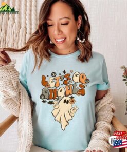 Funny Halloween Shirt Lets Go Ghouls Unisex Hoodie 3