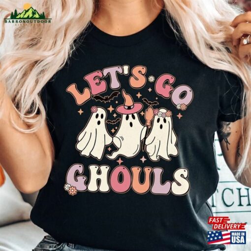 Funny Halloween Shirt Let’s Go Party Ghouls Hoodie Unisex