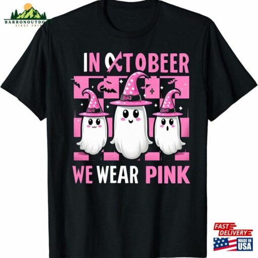 Funny Halloween T-Shirt In October We Wear Pink Hoodie Classic